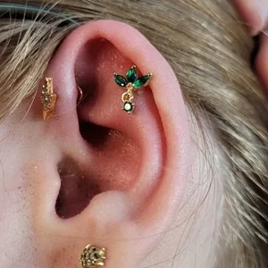 Nordik Piercing: Piercing anti-helix et piercing flat